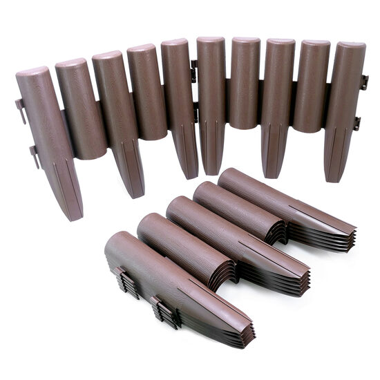 Barna kerti szegély - 27x24 cm, 8 db