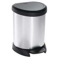Szemetes pedállal, 5 l, rozsdamentes, Curver