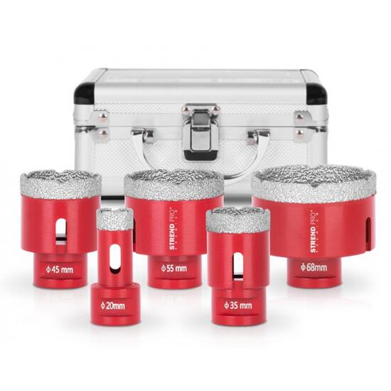 5 db professzionális gyémánt mag készlet, M14, 20-68 mm, Strend Pro