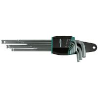 Extra hosszú imbuszkulcsok, golyóstoll, 9 db, 1,5-10, Strend Pro