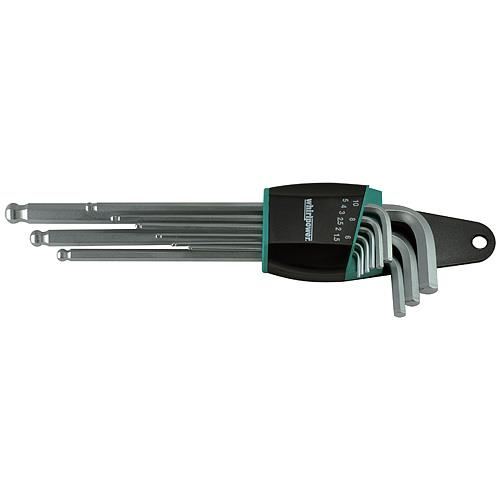 Extra hosszú imbuszkulcsok, golyóstoll, 9 db, 1,5-10, Strend Pro