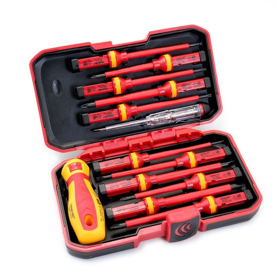 1000 V -os villanyszerelő csavarhúzó készlet, 12 darabos készlet, Strend Pro