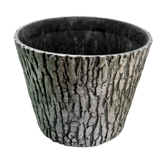 Virágcserép,fakéreg modell- 36x30cm