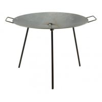 Perfect Home bbq lemez lábakkal és akasztóval, acél, 50 cm