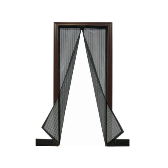 Ajtóháló szúnyogok, legyek és más rovarok ellen 210x100 cm -es mágnessel Szín - Fekete