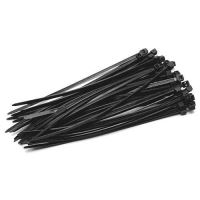 Fekete műanyag nyakláncok (faszták) 2,5x150 mm, 100 darabos készlet, BEOROL