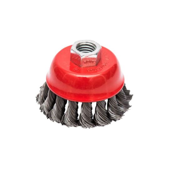 Drótkefe, csésze típusú, szálakkal, M14, 65 mm, Beorol