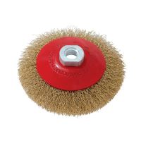 BEOROL Sárgaréz ferde drótkefe, 115 mm