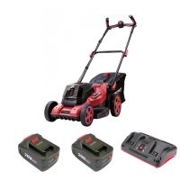 Fűnyíró, fűnyíró, akkumulátorok, 2x20V Li-ion, töltő, 40 cm, Worcraft