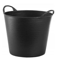 Fekete flexibilis kerek vödör, 26 L, Artool
