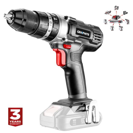 Graphite akkus ütvefúró/csavarozó 18V (Akkumulátor nélkül!)