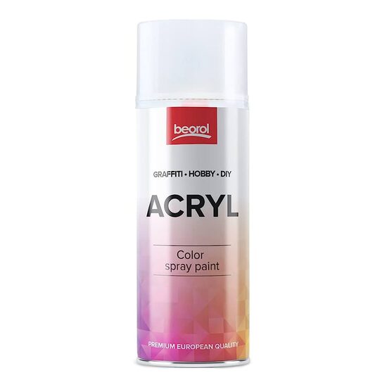 Beorol Fényes akril lakk festék spray, 400ml