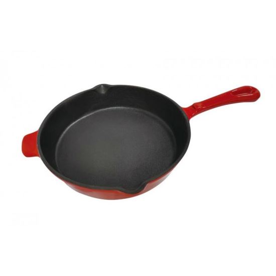 Serpenyő, öntöttvas, kerek, 27x5 cm, Enamel Line, Magic Home