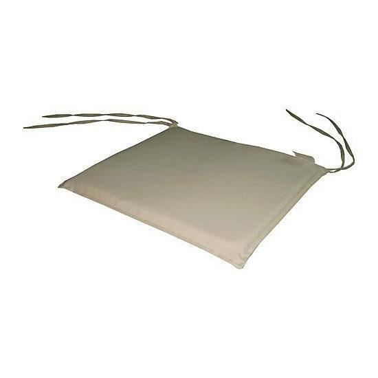 Szögletes székpárna, krémszínű, 39x36x2 cm