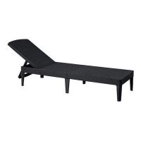 JAIPUR Napozóágy, rattan hatású - 188x58x30cm
