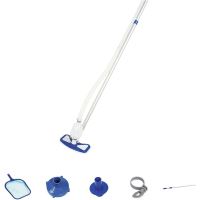 Medencetisztító készlet, fekvő, kefe, porszívó, nyél 279 cm, Bestway FlowClear