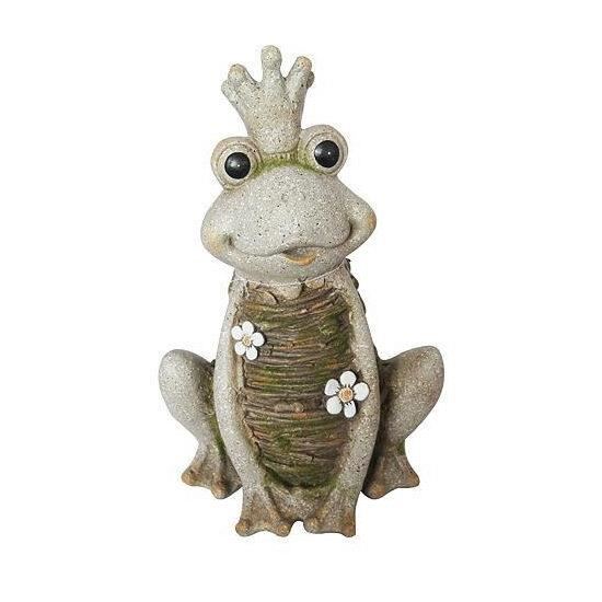 Kerti kerámia dekoráció - BÉKA KIRÁLYNŐ 43 cm