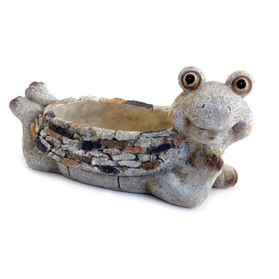 STREND PRO kerti dekoráció, kerámia béka, 35x16x17 cm