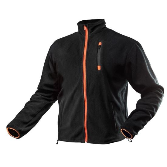 Munkakabát, polár, Outdoor modell, fekete, S / 48-as méret, NEO