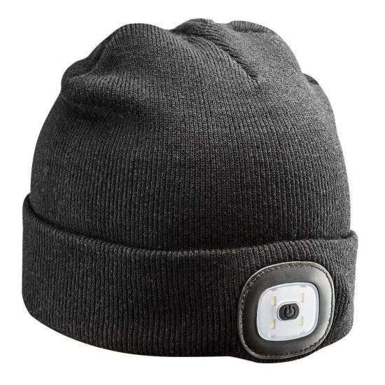 NEO Munkasapka Fejlámpával, fekete, LED