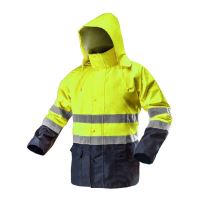 Neo munkakabát, oxfordi szövet, vízálló, sárga, láthatósági modell, M / 50 méret