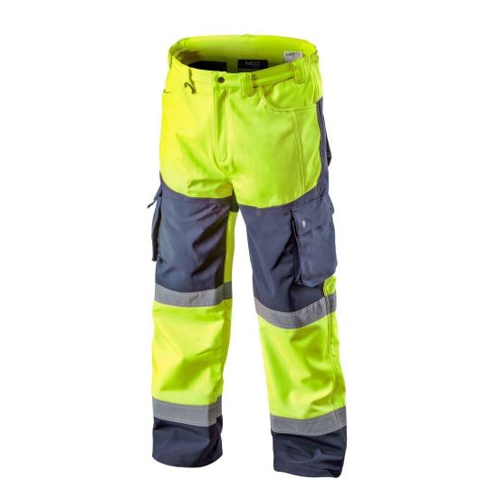 Neo munkavédelmi nadrág, vízálló, sárga(Visibility model) - L / 52 méret