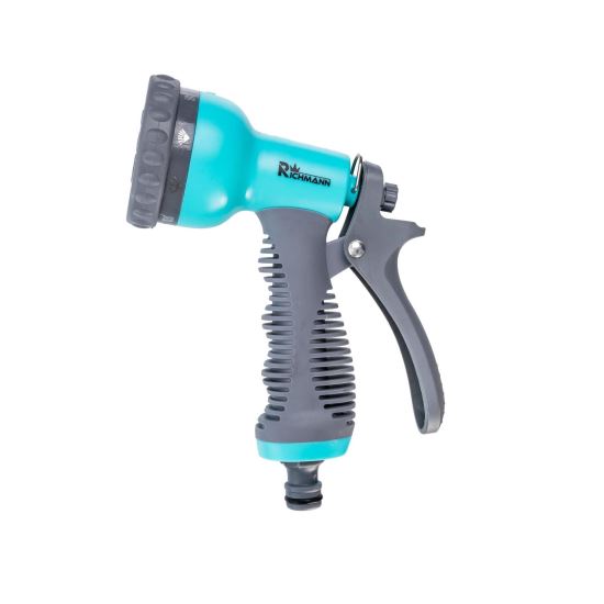 Kerti szórópisztoly, zuhany típusú, 9 utas, műanyag, Richmann