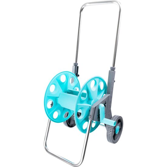 Kerti tömlő kocsi, műanyag, teleszkópos, 60 m 1/2", Richmann