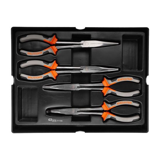 Hosszú hegyű fogó készlet, fiók TYPE B (385x290 mm) mobil szekrényhez, 280 mm, 4 db, RICHMANN EXCLUSIVE