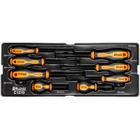 Széles és kereszt csavarhúzó készlet, A TÍPUSÚ fiók (385x150 mm) mobil szekrényhez, PH0-2, 3-6 mm, 45-100 mm, 8 db, RICHMANN EXCLUSIVE