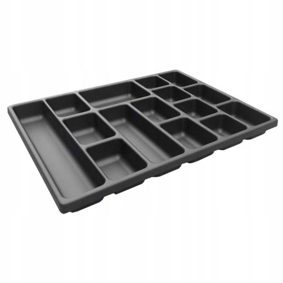 Műanyag tálcás tálca, apró tartozékokhoz, mobil szekrény fiókhoz, RICHMANN EXCLUSIVE