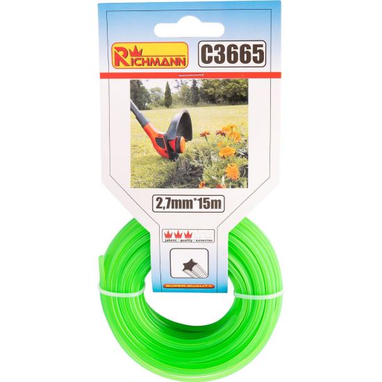 Richmann Fűkasza damil, csillag típusú, 2,7 mm x 15 m