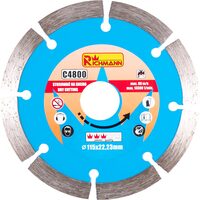Szegmentált gyémántkorong, beton, száraz vágás, 115 mm / 22,23 mm, Richmann Exclusive