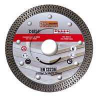 Gyémánt vágótárcsa, ipari korong, TURBO, extra vékony vágás: 1,2mm vastagság; 115×22,2mm, száraz és vizes vágásra
