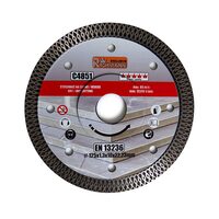 Gyémánt vágótárcsa, ipari korong, TURBO, extra vékony vágás: 1,3mm vastagság; 125×22,2mm, száraz és vizes vágásra
