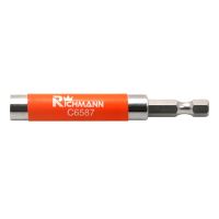 Tipptartó, bit, mágneses, vezetőcsatornával, 1/4&quot;, 80 mm, Richmann Exclusive