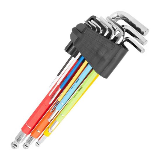 9 DB-os hatszögletű kulcs készlet - 1-10 mm