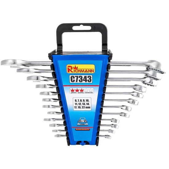 Kombinált kulcsok 6-22, 12 db-os készlet, RICHMANN