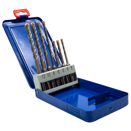 7 db-os fúrókészlet betonhoz, SDS PLUS, 5-12 mm, Richmann