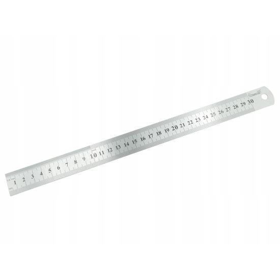 Drel acél vonalzó, 300 mm