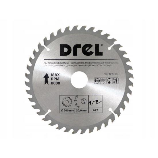 Vidia körtárcsa, 40 fog, 200 mm, Drel