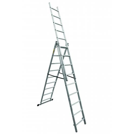 Drabest Alumínium Létra, 3 szakasz, 9 fok