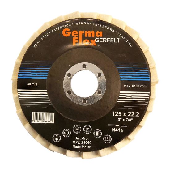 Lamellás pasla korong, 125x10x22,2 mm