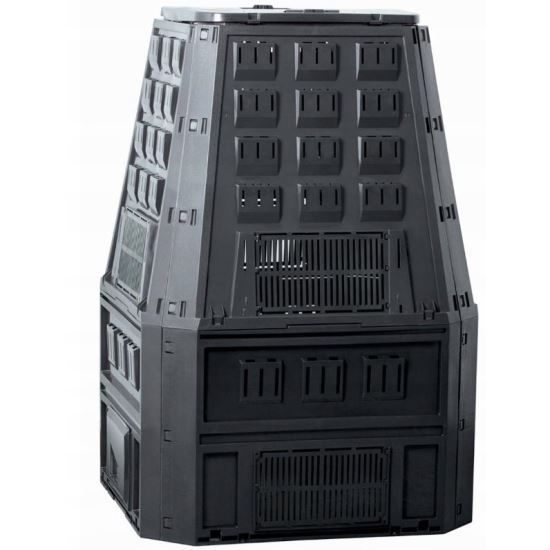 Kerti komposztáló, 850 L, fekete, Evogreen