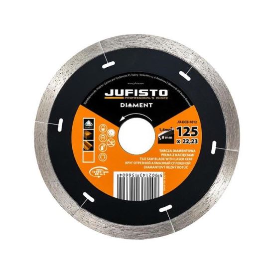 Jufisto gyémánt csiszolótárcsa, 125 x 1.4 mm