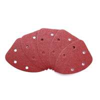 5 db-os csiszolóanyag / csiszolóanyag készlet bársonnyal háromszög lyukakkal, P150, 93x93x93 mm, Germa Flex