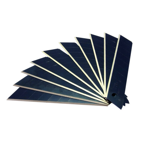 10 db tartalék penge készlet, OLFA vágó 18 mm - EXTRA éles - Excel fekete