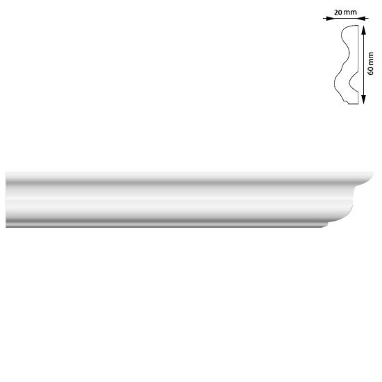 Pálcasorok, 60x20 mm, 2 m