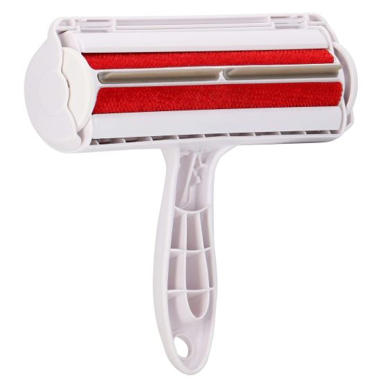 Henger, kefe, kutya és macska szőrtelenítésére, többször használható, piros, 6x20 cm