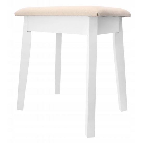 Univerzalis fehér szék sminkasztalhoz- 38x28x47 cm